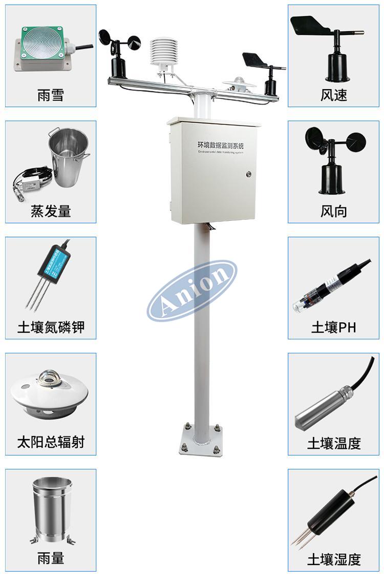 土壤墑情監(jiān)測(cè)站配置土壤溫濕度傳感器，耐腐蝕、抗氧化、抗風(fēng)